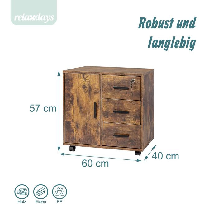 Замкнений роликовий контейнер Relaxdays