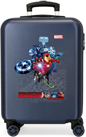 Валіза Marvel Avengers Armour Up Cabin Синій 38x55x20 cms Кодовий замок ABS з твердою оболонкою 34 л 2,6 кг 4 подвійні колеса ручна поклажа