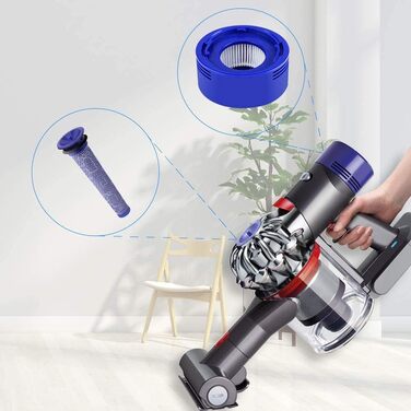 Комплект фільтрів DC40 для заднього двигуна та передмотора Dyson HEPA, сумісний з пилососом Animal, Multi Floor, Origin