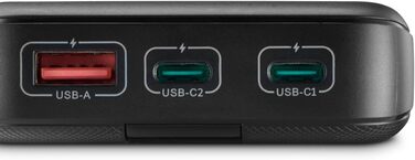 МАгод, 2 шт. USB-C, USB-A, швидка зарядка, портативний зарядний пристрій, антрацит, 20, 10000