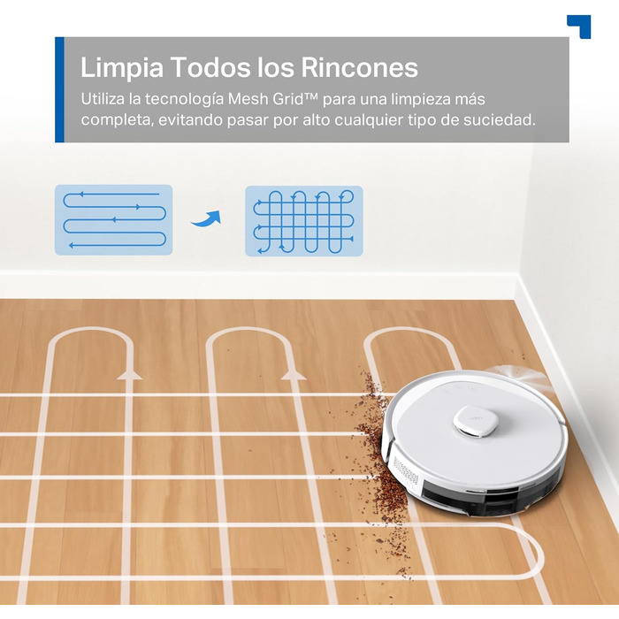 Робот-пилосос Tapo RV30 Max Plus з функцією миття та автоматичною станцією самостійного очищення, 5300Pa, LiDAR+IMU, голосове керування Alexa & Google Assistant, білий