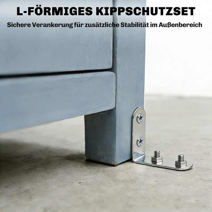 Садовий шафка з дерева, стійкий до погодних умов, навіс для інструментів з подвійними дверима, магнітний замок, для саду, тераси, 85 x 54 x 170 см, сірий