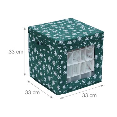 Набір з 3 коробок для зберігання новорічних кулічок Relaxdays