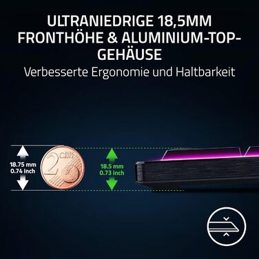 Механічна ігрова клавіатура Razer BlackWidow V4 TKL з Green Switch (QWERTZ DE, RGB Chroma, 6 макро-клавіші)