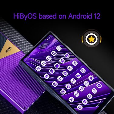 HiBy R6 Pro II музичний плеєр з Bluetooth, WiFi, подвійним ЦАП, клас A підсилювачем, Android 12, MQA 16X, DSD1024, PCM1536K, чорний