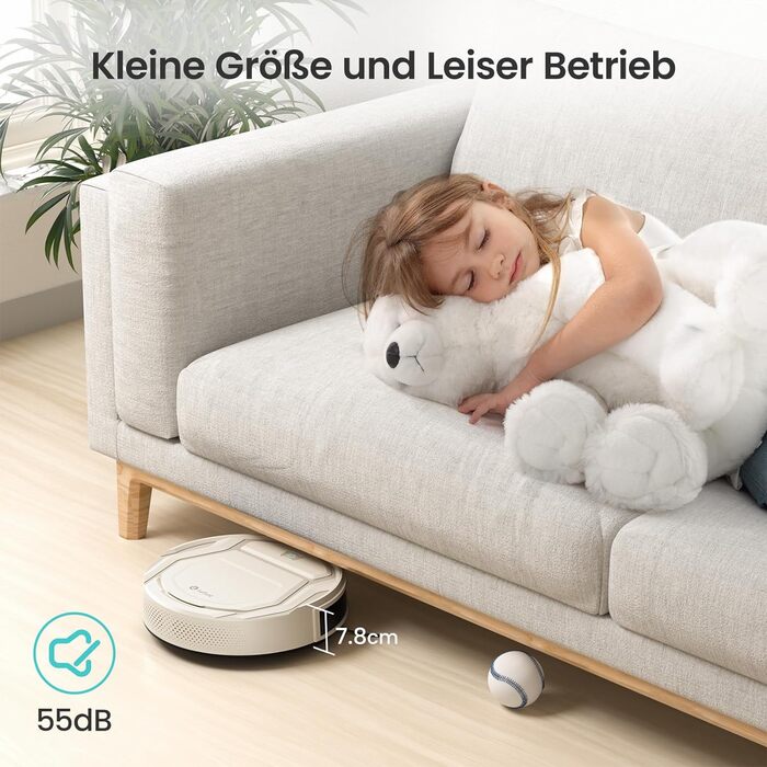 Робот-пилосос LEFANT M210P: потужність 2200 Pa, тиха робота 55dB, Wi-Fi, Bluetooth, Alexa, керування через додаток, час роботи 120 хвилин, для шерсті тварин та твердих поверхонь. Модель M210C