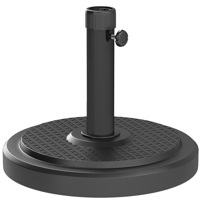 Підставка для парасольки з бетону, 22 кг, кругла, з фіксатором, під парасольки діаметром 38 мм/48 мм
