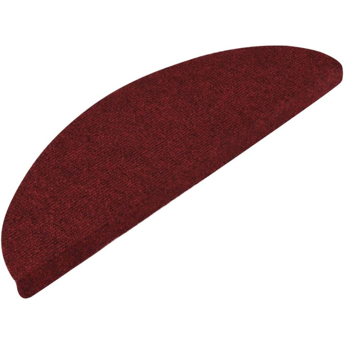 Ступінчастий килимок VidaXL самоклеючий сходовий килимок ступінчастий килимок сходовий килимок сходовий килимок протектор сходів 65x26 см (56 х 20 см, червоний), 15 шт.