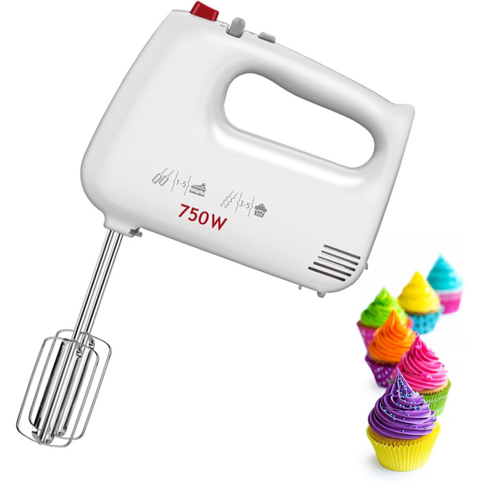 Кухонний комбайн MPM MMR-16Z з обертовою чашею 3.4 л, без BPA, 750W, білий (міксер, планетарний)