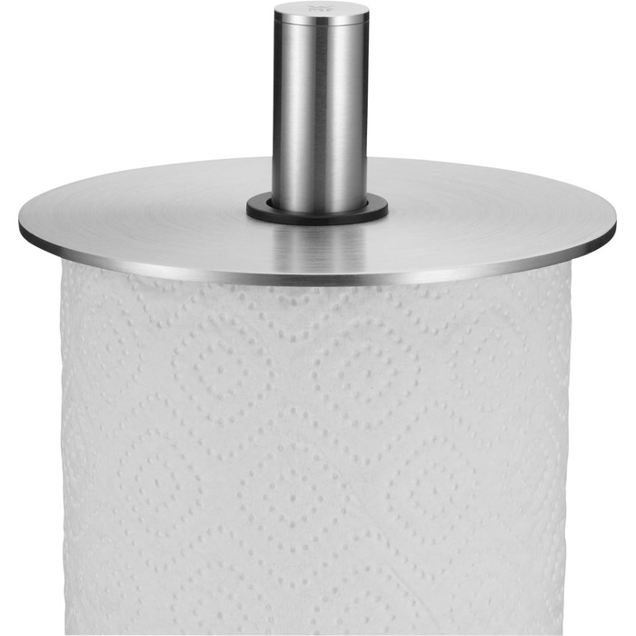 Тримач для паперових рушників WMF Depot вертикальний, 32 см, нержавіюча сталь Cromargan, з силіконовими ніжками, підходить для посудомийки