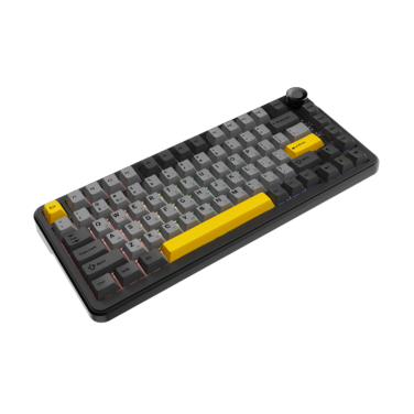 Ігрова дротова механічна клавіатура Ajazz AK820 MAX Magnetic switches-Black-Gray-Yellow-RGB