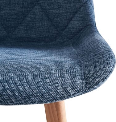 Крісла для їдальні B&D Home Tania (2 шт.), оббивка Merlot, дизайн у стилі Skandi, для кухні, офісу, вітальні