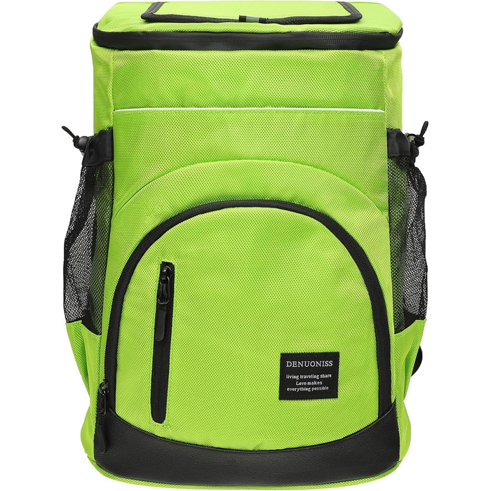 30L Рюкзак-холодильник великий, витокостійкий ізольований рюкзак для пікніка для чоловіків та жінок, термо-холодильник для пляжу, кемпінгу, відпочинку на природі, риболовлі, зелений