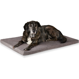 Подушка для собак ONVAYA з піни з ефектом пам'яті / ортопедична / миється під кутом 95 градусів / сіра / розмір ліжка для собак S / Матрац для собак / килимок для собак / подушка для лежання S (62 x 44 x 5 см)