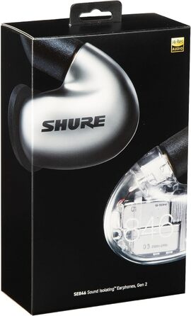 Навушники-вкладиші Shure SE846, 4 динаміки, настроювана частотна характеристика, знімний кабель, графіт, Gen 2