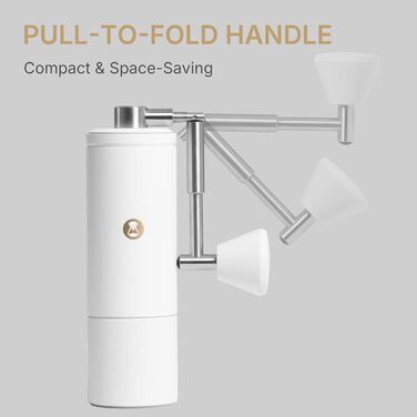 Кавомолка ручна TIMEMORE C5 Pro, керамічні жорна, регулювання помелу, сталеве корпус, для еспресо, моки, френч-пресу