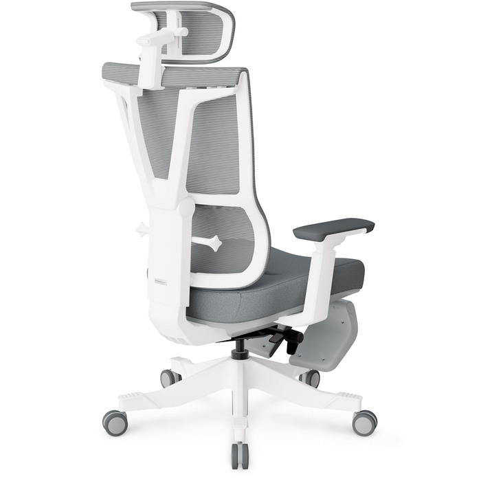 Крісло Mealux S6 Air Fabric Grey White (арт. HF-S6 F/GW)