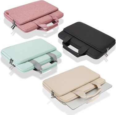 Чохол для ноутбука DOMISO 15.6 дюймів, сумісний з MacBook Pro (M4/M3/M2/M1) та іншими моделями, водовідштовхуючий, з ручкою, бежевий