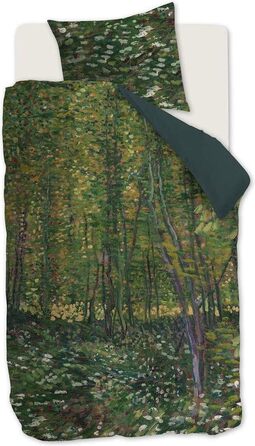 Підковдра Beddinghouse x Van Gogh Museum Trees - односпальна - 140x200/220 см - Зелена