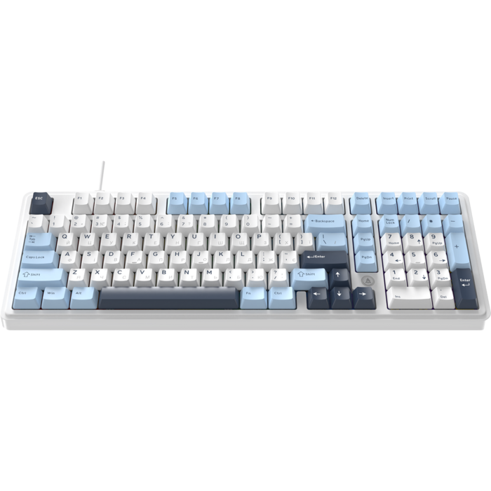 Дротова магнітна клавіатура Ajazz AK980 MAX Magnetic switches Blue White Dark Blue (AK980-MAX-M-BWD)