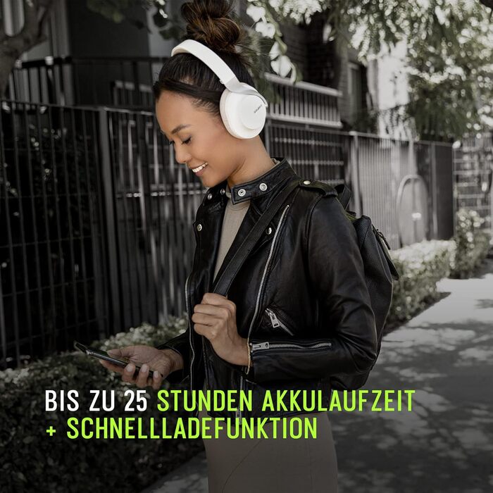 Навушники Shure AONIC 40 з шумозаглушенням Bluetooth, акумулятор 25 год, iPhone/Android, білий