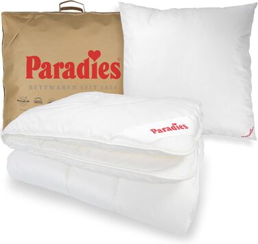 Ковдра PARADIES Prima Bio 135x200 см: м'яка, дихаюча, зимова ковдра з стеганим шаром, розмір 135x200 см + 80x80 см