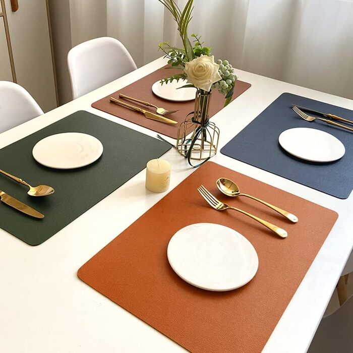 Набір серветок на стіл, 6 шт, чорного кольору, термостійкі, миючі, для кухні та обіднього столу, декор