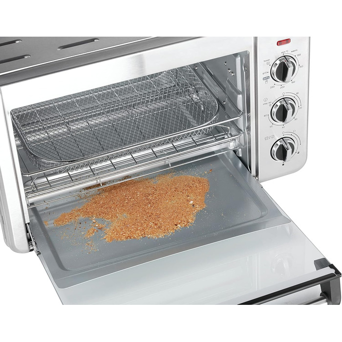 Мультифурна Russell Hobbs Airfryer Express 20л (5-в-1: фритюрниця, міні-піч, гриль, тостер, підігрів) з фритюрним кошиком, дека та решіткою для грилю