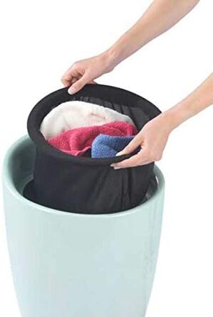 WENKO табурет для ванної кімнати Candy з місцем для зберігання та кошиком для білизни, ABS-пластик, 20 л, Ø 36 x 50,5 см