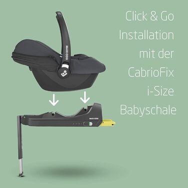 Автокрісло Maxi-Cosi CabrioFix i-Size 0-12 міс, до 12 кг, Black - легке та безпечне для новонароджених