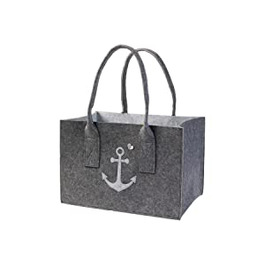 Складна фетровий господарська сумка luxdag (можна вибрати розмір і мотив) - кошик для покупок, ринкова сумка, сумка для покупок з ручкою для перенесення