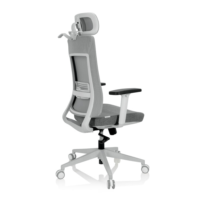 Офісне крісло COMFIO WMH з сірої сітчастої тканини / тканини hjh OFFICE