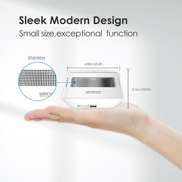 Датчик диму Rauchmelder: 5 шт. з батареєю на 10 років, для дому, з функцією віддаленого вимкнення звуку, велика кнопка тестування/вимкнення, EN14604