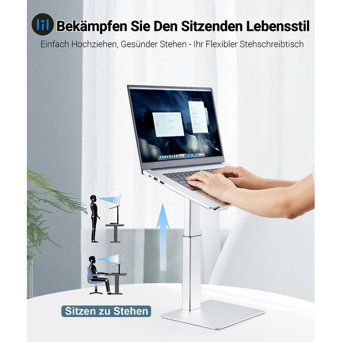 Регульований підставка для ноутбука, стіл-трансформер, для MacBook та ноутбуків 13-16.5