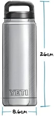 Пляшка YETI Rambler із кришкою, 26 унцій (760 мл) (біла)