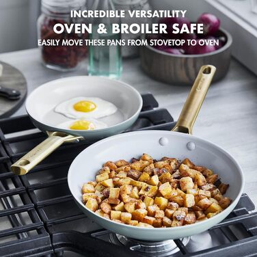 GreenPan Padova Reserve сковорода з антипригарним покриттям Harteloxierte, 20 см, індукція, без PFAS, золотий грифель, для плити та духовки