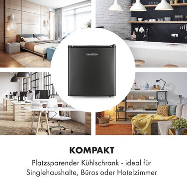 Холодильник Klarstein Neo: міні-холодильник для напоїв та догляду за шкірою, 46 л, чорний