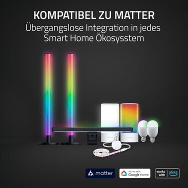 Razer Aether Light Bars - RGB лампа для монітора з підсвічуванням, сенсорним керуванням та регулюванням кольору та яскравості, чорний