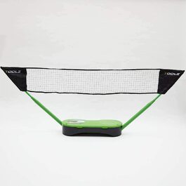 Портативна Тенісна і бадмінтонна сітка TOOLZ 2 в 1-мобільна сітка для бадмінтону, тенісу або волейболу - з різними ракетками , м'ячами і 2 сітками