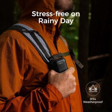 Електричні грілки для рук OCOOPA UT4 Young Obsidianschwarz, 5000mAh, 2 шт. - Компактні, Водонепроникні, Швидкий нагрів, USB, для зими