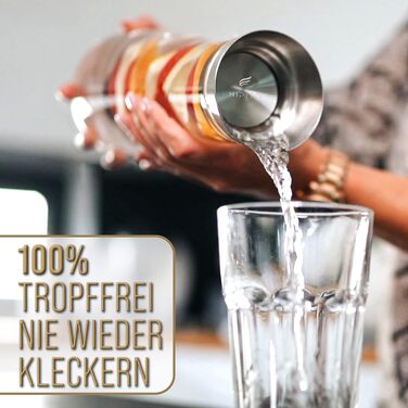 Скляна джезва Moritz 1,5 л з нержавіючої сталі та вставкою для фруктів - преміум якість