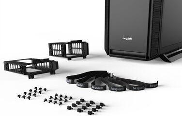 be quiet! Корпус для ПК Silent Base 802 Black, 3 шт. 140мм вентилятори, 2 змінні кришки, розчеплені. Лоток для материнської плати