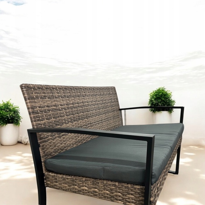 Комплект садових меблів NM-08 MTG, техноротанг, світло-коричневий