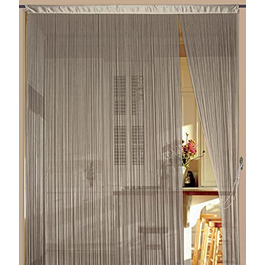 Завіса з ниток Кайкун (150 см х 300 см (Ш), Золотий)