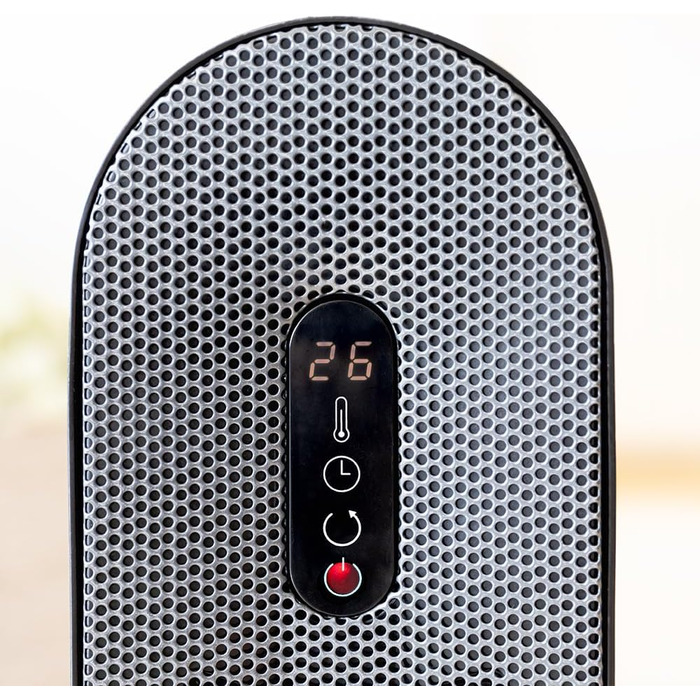 Керамічний обігрівач Cecotec Ready Warm 10100 Smart Ceramic. 2200 Вт, LED-дисплей, 3 режими, термостат, захист від перекидання, захист від перегріву, осциляція. Білий (пульт дистанційного керування + сенсорне управління + Max)