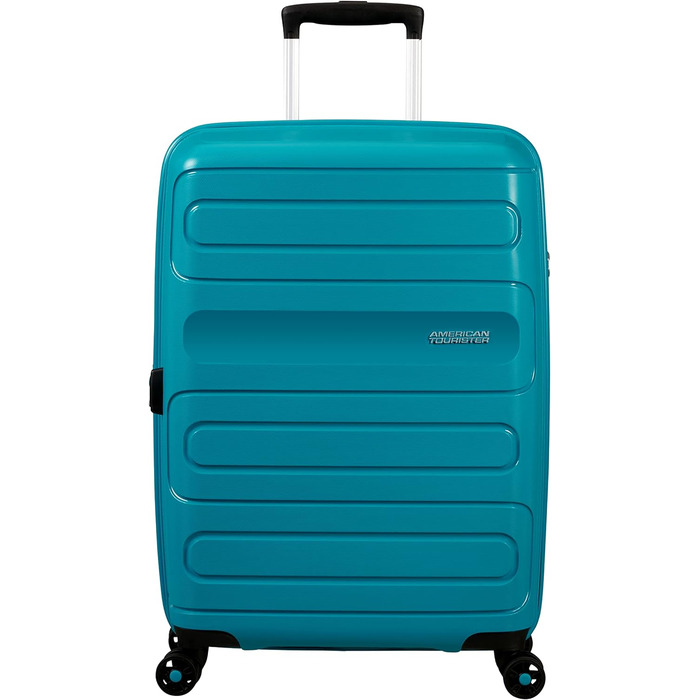 Валіза та візки American Tourister Sunside, M (67,5 см - 72,5/83,5 л) бірюзовий (повністю бірюзовий)