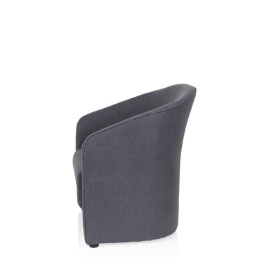 Крісло для відпочинку / Клубне крісло SAN JUAN, тканина, темно-сірий колір, hjh OFFICE