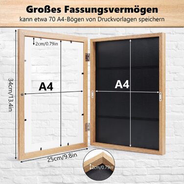 Рамки для дитячих малюнків A4 Kromapolis (2 шт.) з екологічного MDF, дерев'яного кольору
