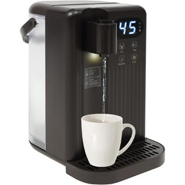 Дозатор гарячої води з резервуаром 3л, регулюванням температури та сенсорним дисплеєм (білий/чорний)