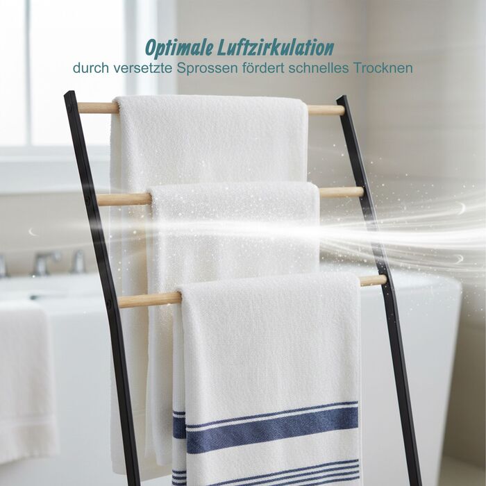 Підставка для рушників Relaxdays, 3 яруси, метал